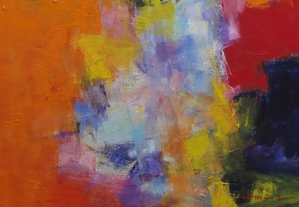 March 2020 - 1 - Original Abstract Oil Painting by Hiroshi