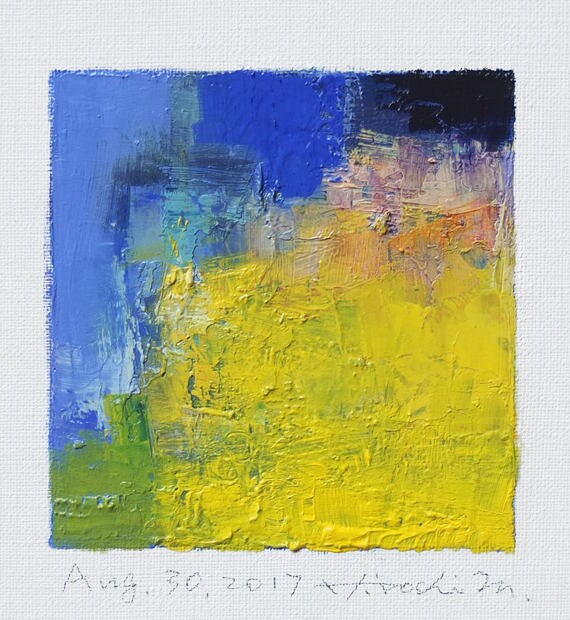 Aug. 30 2017 Original Abstract Oil Painting 9x9 painting Etsy