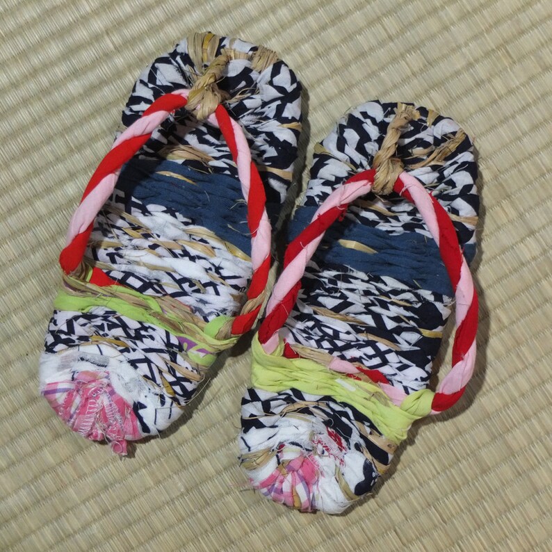 Fabric cloth sandals 22 cm 8.75 inches Japanese Nuno Zori Etsy