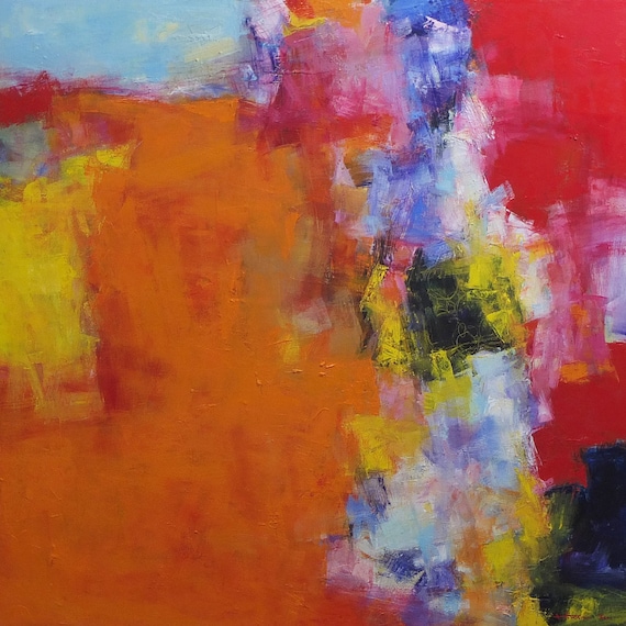 March 2020 - 1 - Original Abstract Oil Painting by Hiroshi