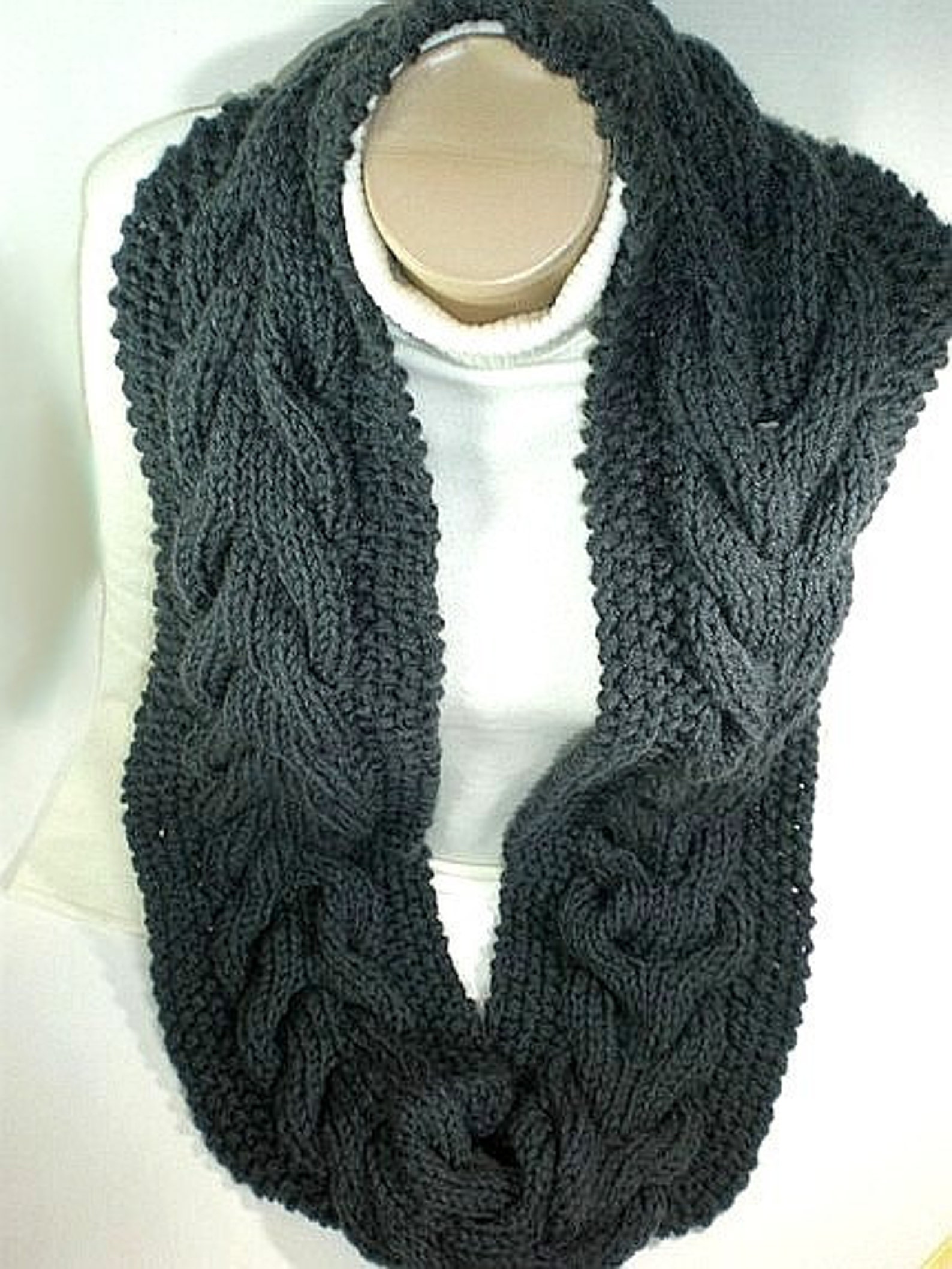 KNITTING PATTERN Circle Scarf Bitten by Bella Cowl Diy PDF Etsy