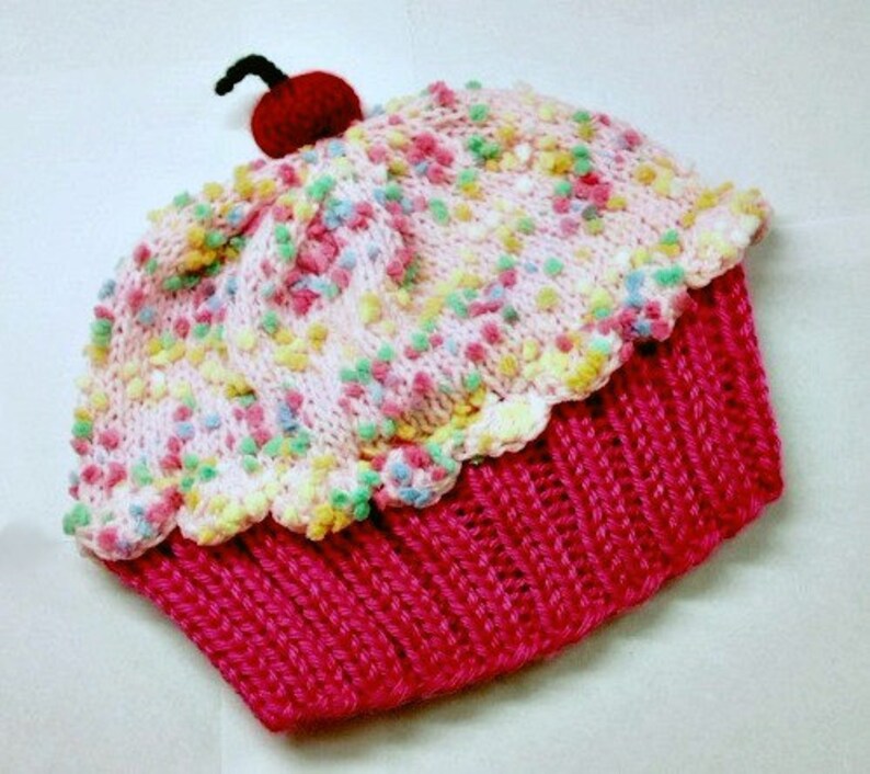 Cupcake Hat preemie newborn toddler sizes Raspberry Watermelon Etsy