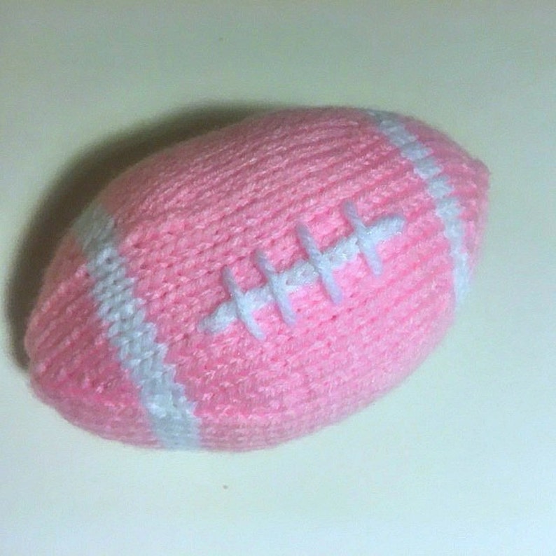 Football Hand Knit for Stress Relief Toy Stress Ball Team Gear Etsy