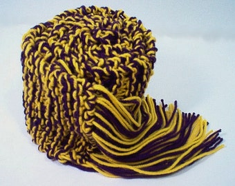 Scarf Sports College Royal Purple and Gold