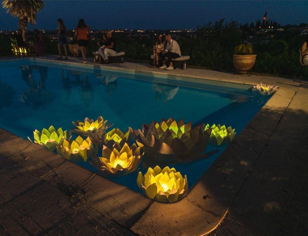 Floating Lotus Flowers, Floating Lights,pool Decor, Wedging Decor ...