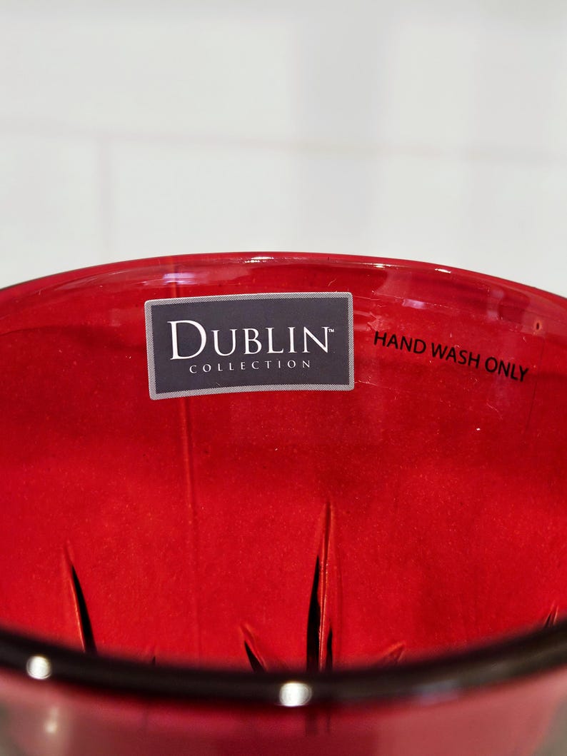 Dulin Label Godinger Dublin Ruby Red Irish Coffee Mugs, Set of 4 - Etsy