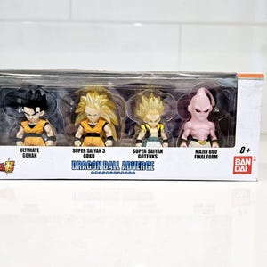 DRAGON BALL ADVERGE Set 3 Mini Figures Bandai | Gohan Goku Gotenks Majin Buu |