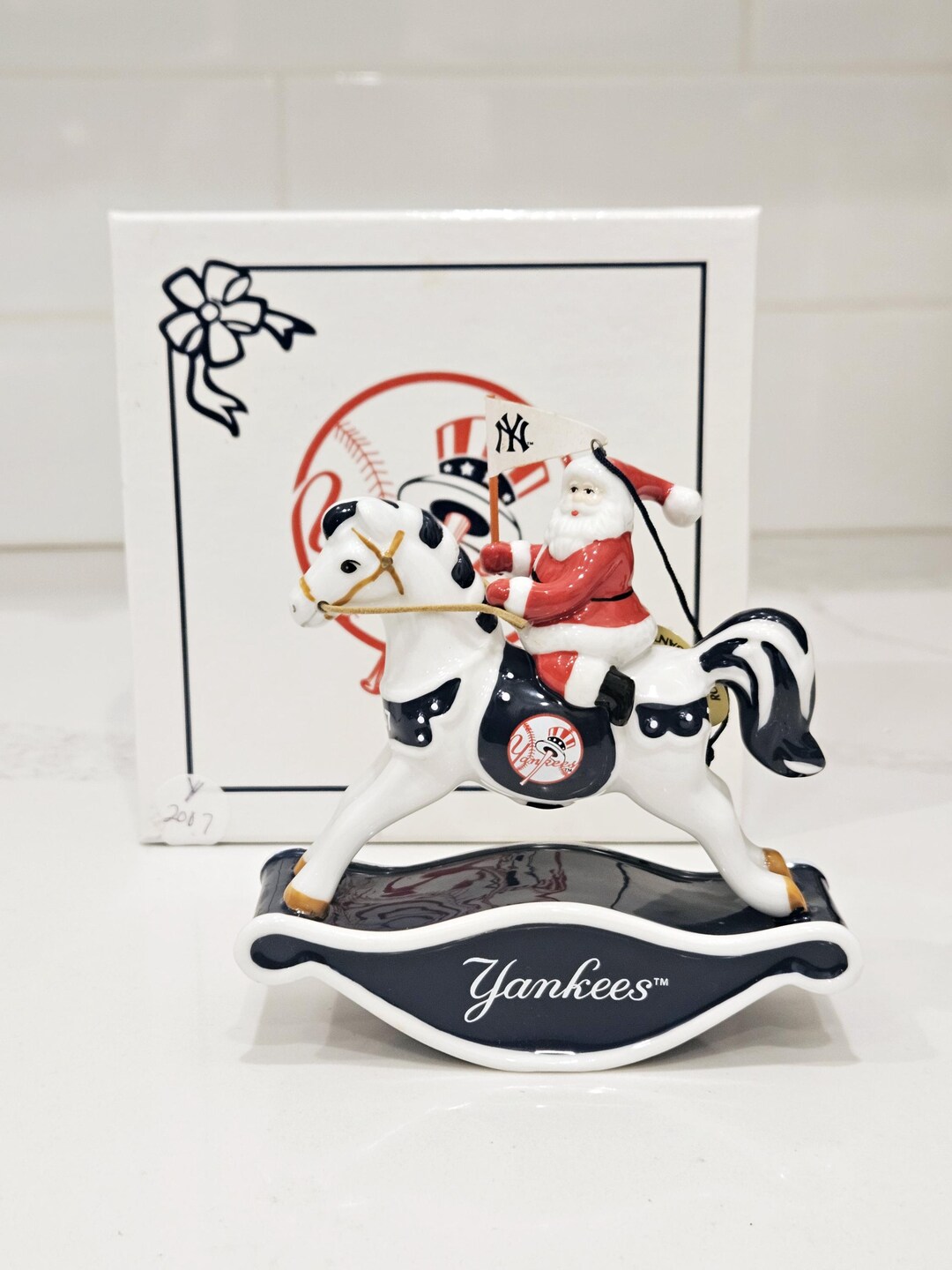 Yankees Santa Rocking Horse Figurine - 2007 MLB Holiday Collectible - Etsy
