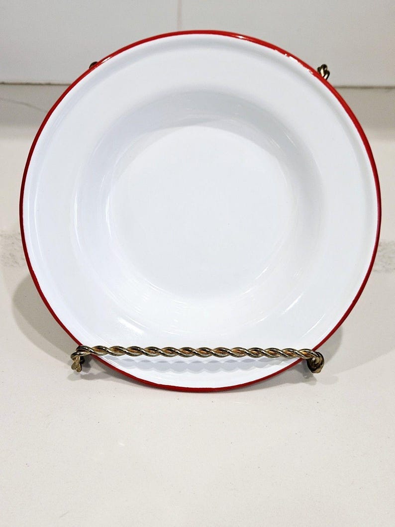 Crow Canyon Home Enamelware Plate - Thumbnail 5