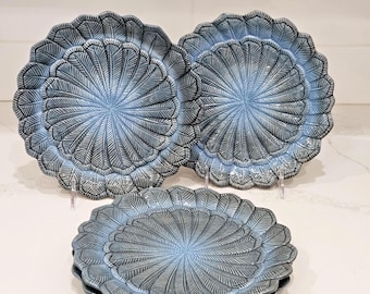 John Derian 製 Target 用 セラミック ターコイズ フェザー サラダ