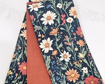 Juego de paños de cocina florales, decoración boho campestre, paños de cocina de algodón, regalo de cocina cottagecore, paños de té bordados, decoración de primavera y verano