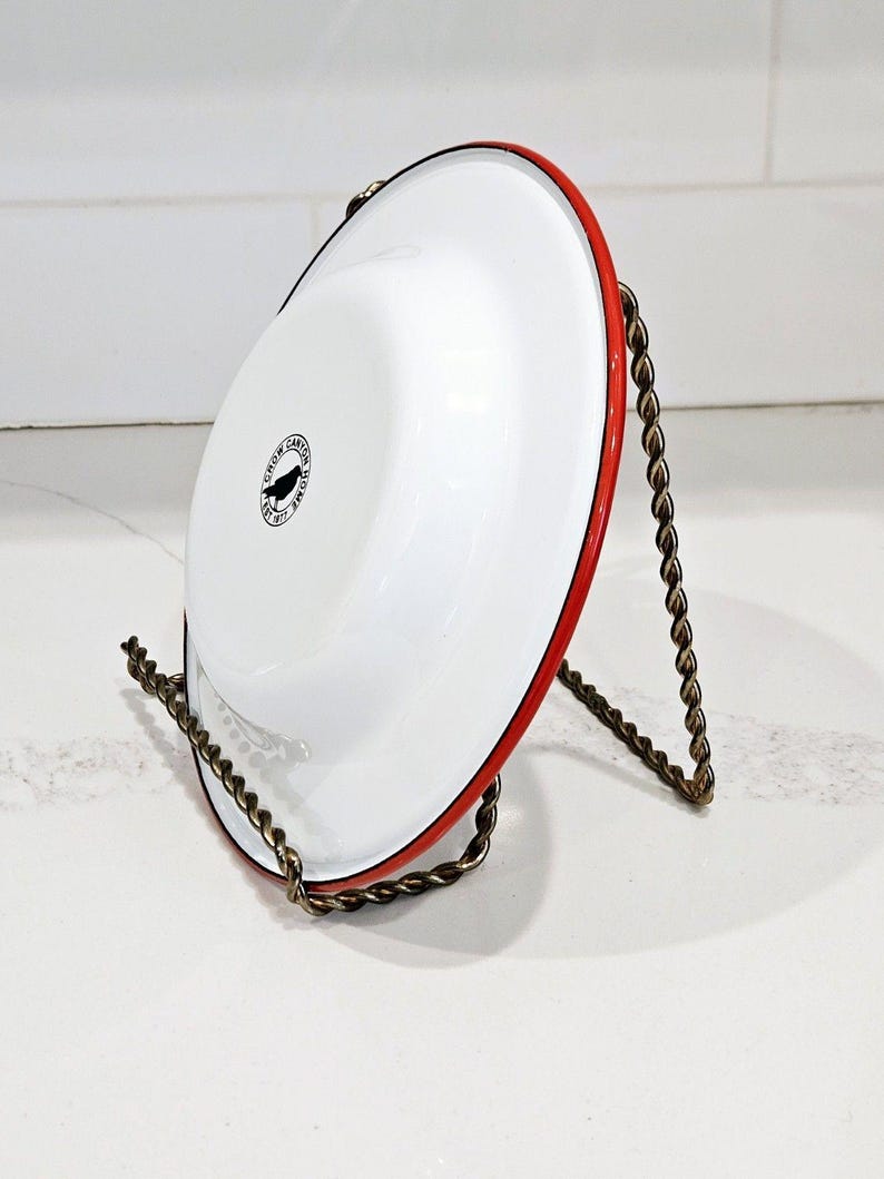 Crow Canyon Home Enamelware Plate - Thumbnail 4