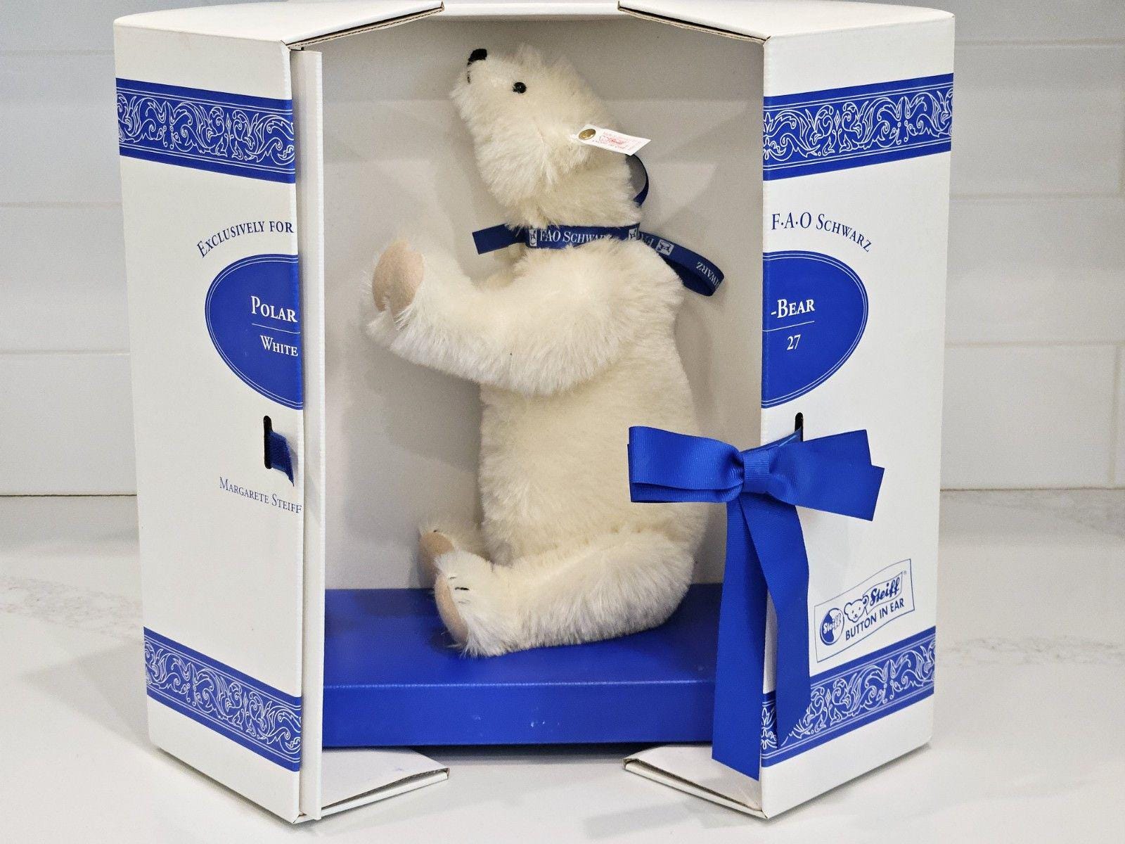 Steiff Polar Bear 1995 - FAO Schwarz Exclusive - Limited