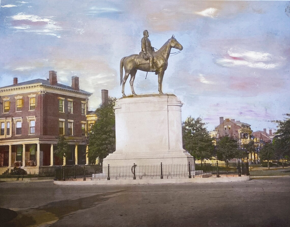 Stonewall Jackson Monument Richmond Virginia Circa 1919 Etsy
