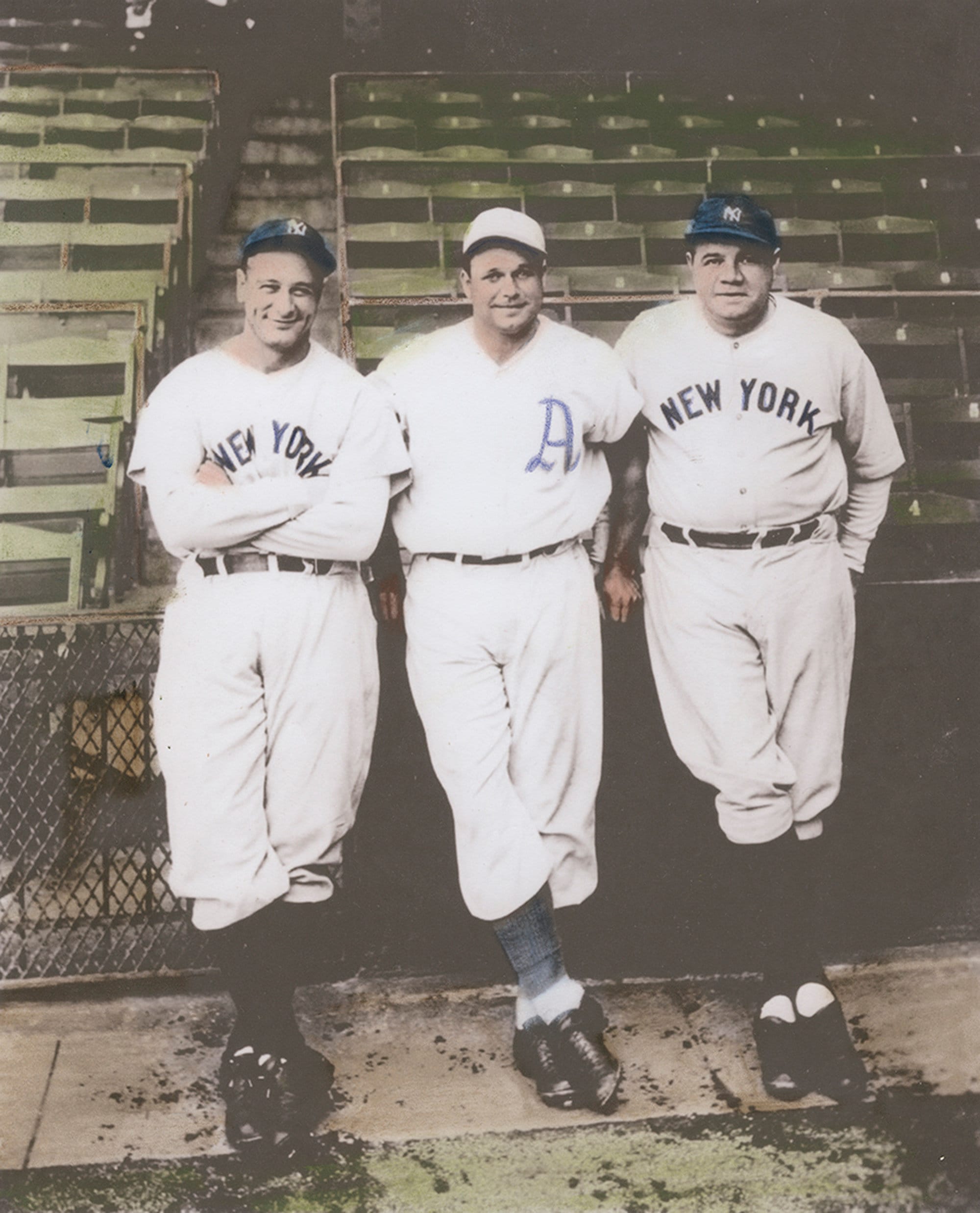 babe ruth color photo