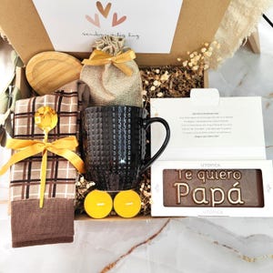 Self care package for dad with Artisanal milkchocolate bar, Birthday Gift Box for men, gift basket for male coworker, Ready to gift
