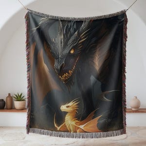 Throne of Glass Woven Blanket Abraxos Fantasy Book Gift for TOG Fans and Bookish Reading Throw