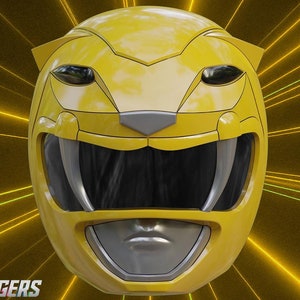 Mighty Morphing Power Rangers - Yellow Ranger Helmet - 3D Printing Files