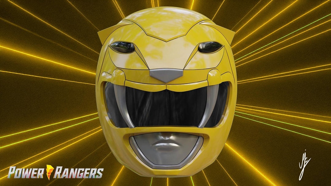 Mighty Morphing Power Rangers - Yellow Ranger Helmet - 3D Printing ...