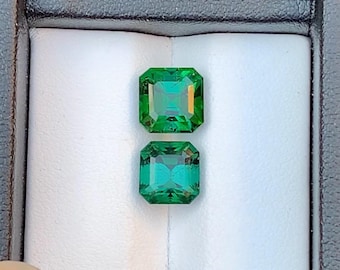 Faceted Tourmaline Gemstone: 4.85 Carats, 8x8x6 mm