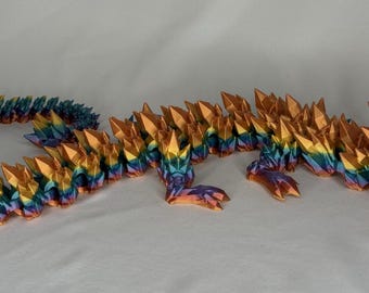 Articulated Crystal Dragon - 3D Printed