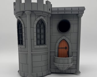 3D Printed Castle Birdhouse – Fantasy-Themed Birdhouse – Unique Outdoor Garden Decor, Garden Decor, Bird Lovers