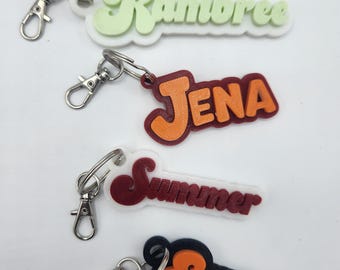 Custom 3D Printed Name Keychain – Personalized Gift in Vibrant Colors & Stylish Fonts
