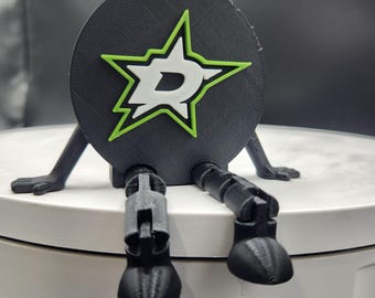 3D Printed Little Dallas Stars Guy – NHL Fan Desk Buddy & Decor Gift