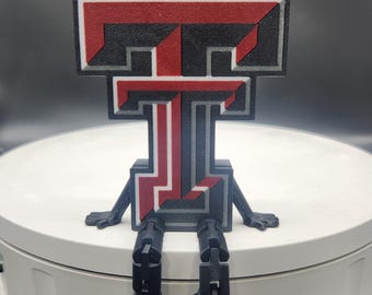 3D Printed Little Texas Tech Guy – Red Raiders Desk Buddy for Fans & Alumni