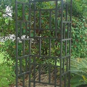 Craftsman Fusion Motif - 3 Panel Aluminum Metal Garden Trellis Kit