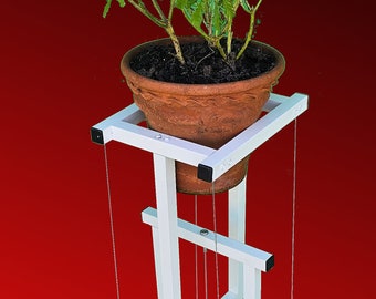 Tensegrity Floating Shelf Indoor/Outdoor Plant Stand Kit