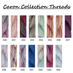 Caron Collection Waterlilies, Wildflowers, Watercolours, Impressions - Colors 030-044 - Variegated Embroidery Threads
