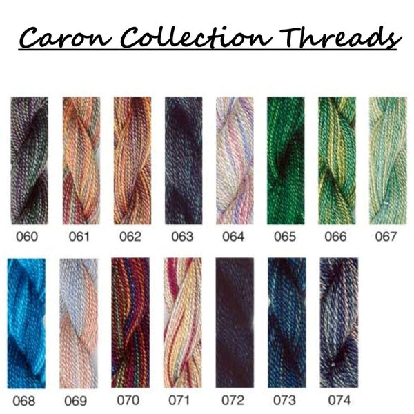 Caron Collection Waterlilies, Wildflowers, Watercolours, Impressions - Colors 060-074 - Variegated Embroidery Threads