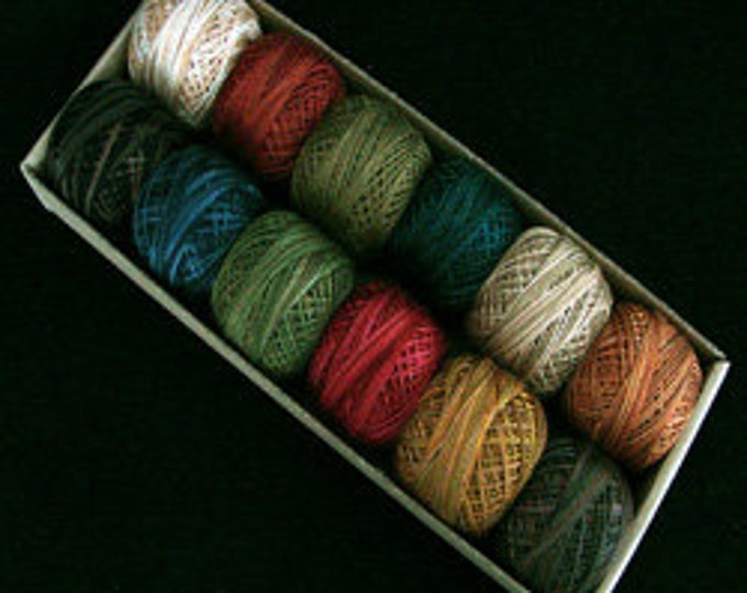 Size 8 and 12 Valdani Pearl Cotton Folk Art Fusion Collection for Michelle May of The Raspberry Rabbits