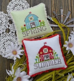 Annie Beez Folk Art-Bitty Barns-Spring and Summer