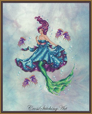 Cross Stitching Art-Sea Maiden