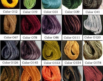 Valdani 6-Ply stranded floss/Variegated - Colors O12 thru O560