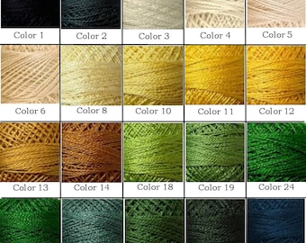 Valdani Perle Cotton Balls/Solid Colors 1 thru 141, Size #5, #8, #12