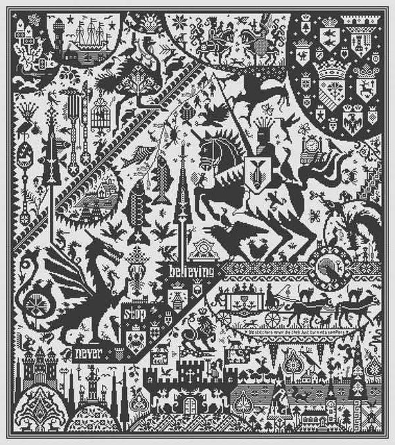 クロスステッチ完成品 ☆ Long Dog Samplers Long Dog Samplers Quiltz