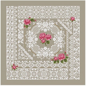 Shannon Christine - Roses and Lace - Cross Stitch Pattern