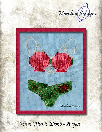 Meridian Designs-Teenie Weenie Bikinis-August (chart & charm)