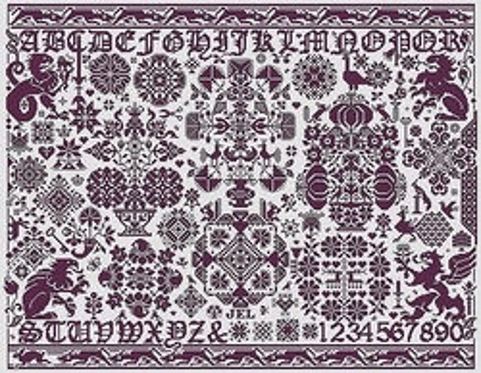 Long Dog Samplers St. Reatham Cross Stitch Pattern Etsy