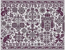 Long Dog Samplers - St. Reatham - Cross Stitch Pattern