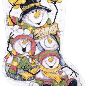 Design Works Cross Stitch Kit - Let it Snow Stocking