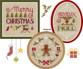 Jardin Prive'-Crazy Noel-New Cross Stitch Pattern