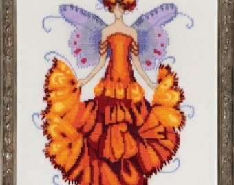 NC200 - Nora Corbett -  Marigold Pixie Blossom Collection - Pattern and Embellishments