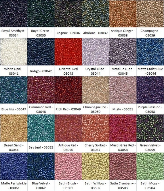 Mill Hill Glass Antique Finish Seed Beads Size 11/0 - Colors