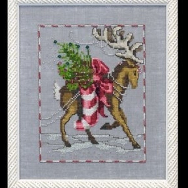 NC119 - Nora Corbett -  Prancer - Christmas Eve Couriers - Pattern and Embellishments