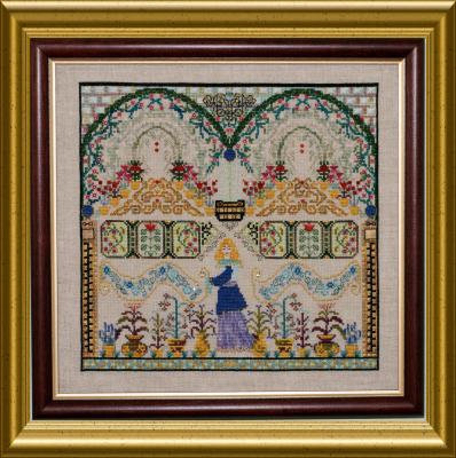 Chatelaine Design the Baroque Times Garden Cross Stitch Pattern Etsy