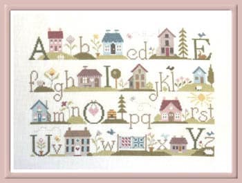 Jardin Prive'-ABC Des Maisons-New Cross Stitch Pattern